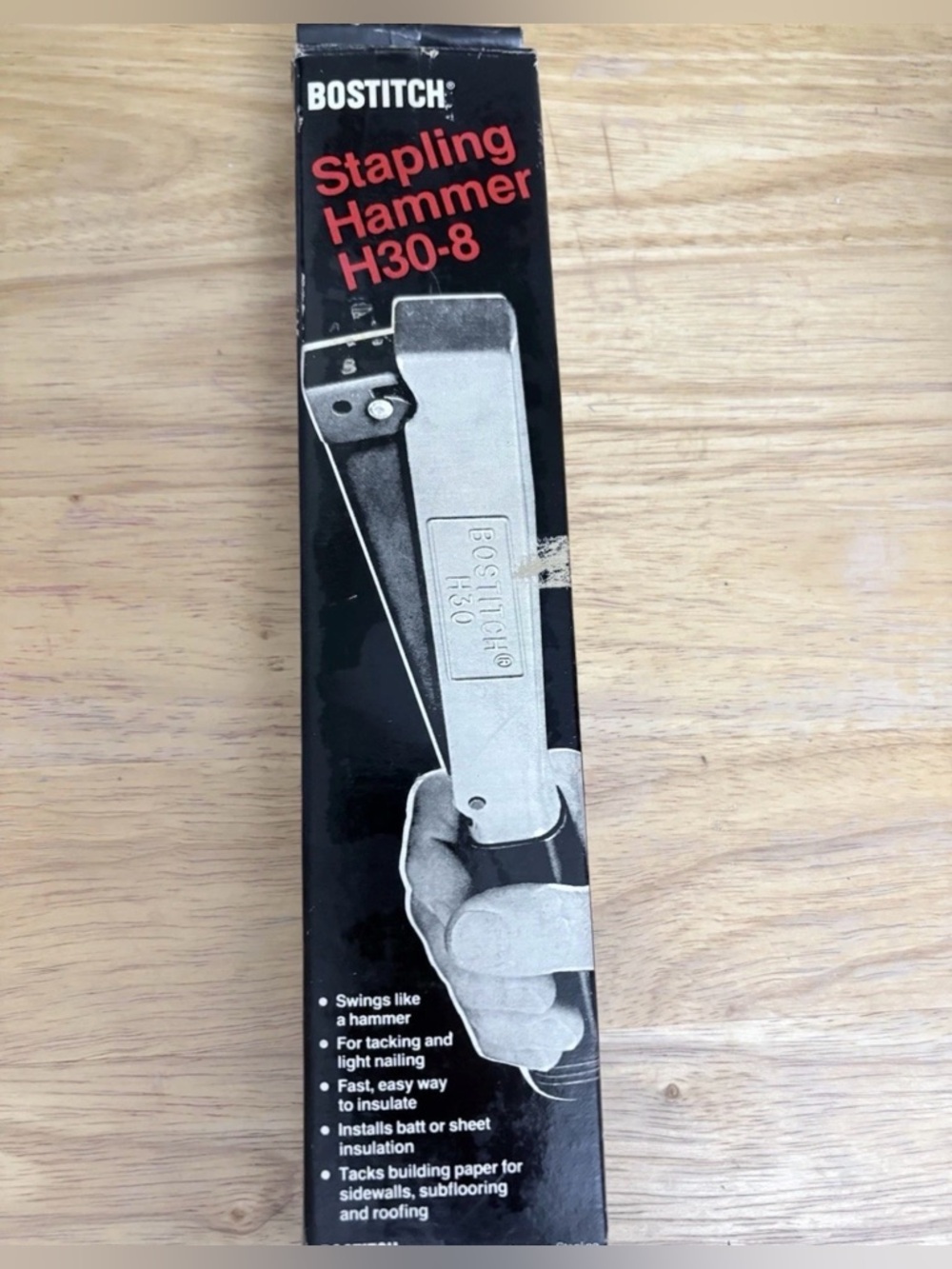 Vintage BOSTITCH H30-8 Stapling Hammer One Hand Operation Made In The USA